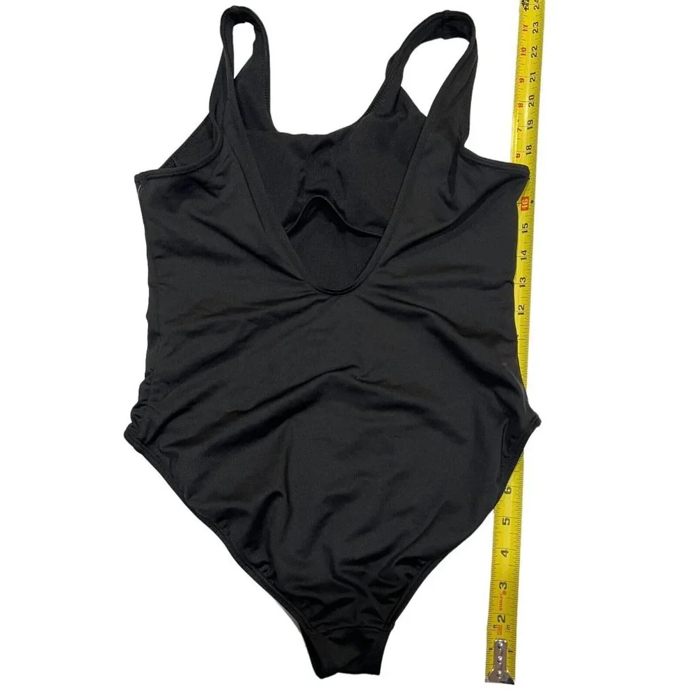 NWT Gap Teen Girls One-Piece Swimsuit Sz 14-16  Black Removable Pads